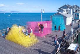 Gallery Of Runaway A Temporary Splash Of Color For The Santa Barbara Waterfront 4 Landscapearchite Temporary Architecture Public Space Design Architecture