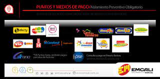 Puede realizar su pago con tarjetas de cualquier institución bancaria que sea visa ó mastercard. Puntos Y Medios De Pago Emcali
