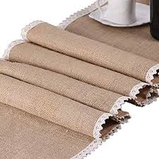 Ozxchixu Tm 12 X 108 Inch Burlap Table Runner With Jute H Https Www Amazon Com Dp B07h55dsts Ref C Dining Table Runners Burlap Table Runners Kitchen Table