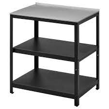There is currently no substitution available. Grillskar Kitchen Island Shelf Unit Black Stainless Steel Outdoor 86x61 Cm Ikea