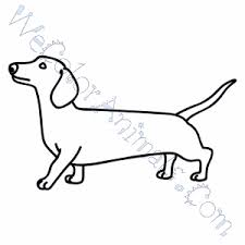 'd' is for dog coloring page Wiener Dog Coloring Pages