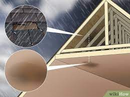 It can be at the top of the look for tears, rot, or damage inside the roof substrate. 5 Ways To Repair A Leaking Roof Wikihow