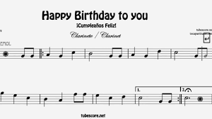 Download happy birthday instantly as a high resolution pdf file for printing or using with a tablet. How To Play Happy Birthday On The Clarinet Youtube