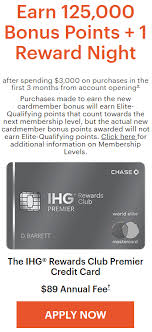 Credit card debt is said to be higher in industrialized countries. Chase Ihg Premier 125 000 Points Free Night Certificate With 3 000 Spend Doctor Of Credit