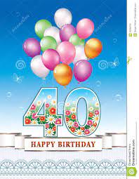 Messaggi di buon compleanno di 40 anni: Auguri Di Buon Compleanno 40 Anni Buono Compelanno Collection Immagini