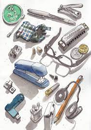 Steven Reddy Table Mess Art Sketchbook Fashion Art Illustration Book Art