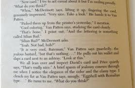 Business Card Scene American Psycho American Psycho Cards Emotions