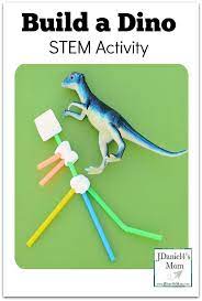 Build A Dino Stem Activity Build A Dinosaur Using Straws And Marshmallows Dinosaur Theme Preschool Dinosaur Lesson Dinosaur Activities