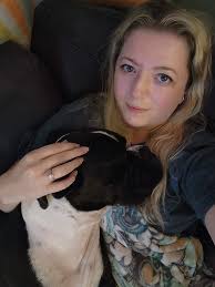 Cash: sleeping by himself, living his best life, napping through the Bucs  game. Lola: Jumps over Bailey, springboard off mom to wiggle herself  under/around Cash because Bro Bro is life ❤️ Cash: