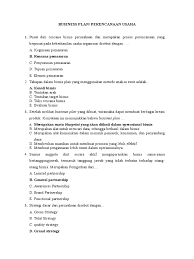 · laporan disusun untuk menjawab pertanyaan kunci dari audience. Contoh Soal Materi Bisnis Plan Jawabanku Id