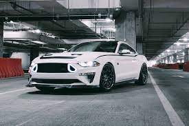 White Ford Mustang Muscle Car Front 4k Wallpaper Ford Mustang Ford Mustang Wallpaper Muscle Cars Mustang