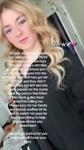 Girl Whose Fiance Died Motorcycle Accodent Daughter Alaina