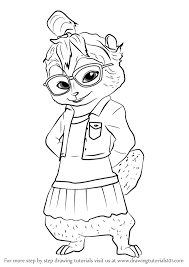 Alvin and the chipmunks coloring page turn on the printer and click on the. Learn How To Draw Jeanette From Alvin And The Chipmunks Alvin And The Chipmunks Step By Step Drawing Tutorials