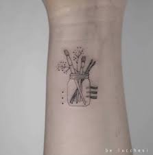 Experiment with deviantart's own digital drawing tools. Tattoo Tagged With Fine Line Small Betattoo Line Art Tiny Ifttt Little Wrist Paintbrush Other Illustrative Inked App Com