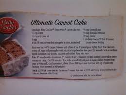 From the box to the oven in minutes! Betty Crocker Ultimate Carrot Cake Betty Crocker Cake Mix Recipes Betty Crocker Cake Mix Recipe Using Carrots