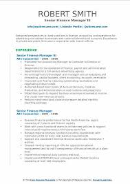 Start a free workable trial and post your ad on the most popular job. Senior Finance Manager Resume Samples Qwikresume