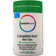 Rainbow Light Complete Iron Mini Tabs On Sale At Allstarhealth Com
