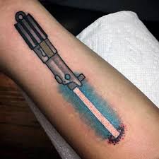 Embrace the dark side with the kylo ren saber! 60 Lightsaber Tattoo Designs For Men Star Wars Ink Ideas