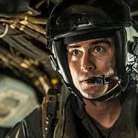 Sgt. Nicholas Attikai directs an MV-22 Osprey while being stabilized by  Sgt. Carlos Rodriguez during a hung gear malfunction drill at Marine Corps  Air Station Camp Pendleton, California.