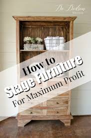Staging Furniture To Sell For Maximum Profit Staging Furniture Vintage Furniture Makeover Flipping Furniture