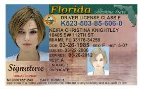 Identification (id) cards are used to prove identity or age, but cannot be used to operate a motor special interest and personalized license plates orders need plates? Florida Id Card Template Id Card Template Driver License Online Card Template