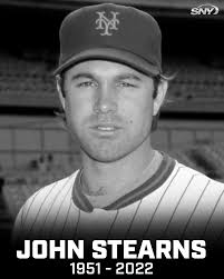 Former Mets catcher and 4-time All-Star John Stearns passed away last  night. He was 71.