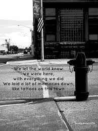 Tattoos on this town from my kinda party, available here: Tattoos On This Town Lyrics