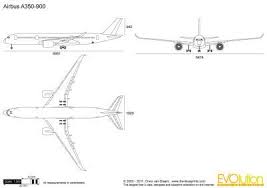 The Blueprints Com Vector Drawing Airbus A350 900 Airbus Blueprints Vector Drawing
