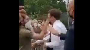 French president emmanuel macron received an unpleasant welcome during a tour of a village in the department of drome, southeastern france on tuesday, with an unidentified man slapping him in the. Ijutwygrf1kxgm
