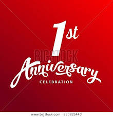 Champagne and roses anniversary card. 1st Anniversary Cool Vector Photo Free Trial Bigstock