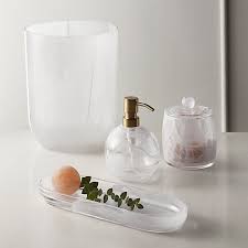 Glass vanity vanity tray glass bathroom bathroom accessories sets decorative accessories soap dispensers crate and barrel clear glass office decor. Auraswirlglassgroupfhs19 Glass Soap Pump Bath Accessories Modern Bathroom Accessories