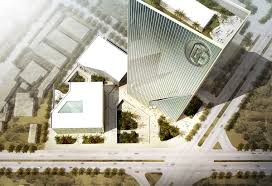 Office Building Parking Lot Design Office Complex Entrance And Exit Road Design Road Design Layout Architecture Commercial Bank