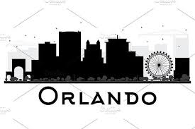 Black And White City Skyline Drawing Orlando City Skyline Silhouette City Skyline Silhouette Skyline Silhouette City Skyline