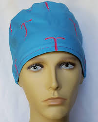 IUD Surgical Scrub Hat Operating Room Hat Theatre Cap Anatomy Pixie  Sweatpad GYN OB
