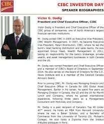 Victor talking machine company of japan, limited was founded in 1927, as a wholly owned subsidiary of the victor talking machine company of the the company's relative autonomy within the matsushita group continues, and its relationship of constructive competition with matsushita has. Cibc Investor Day Speaker Biographies Victor G Dodig President And Chief Executive Officer Cibc Pdf Free Download