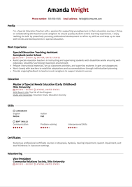Early childhood teacher resume sample. Special Education Teacher Resume Sample Kickresume