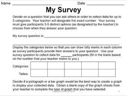 Conduct My Own Survey Build My Own Bar Graph Freebie