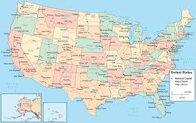 Images Map Of Usa States And Cities America Map Art America Map United States Map