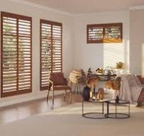 SHUTTER WORKS Stained Wood Plantation Shutters for Interior Windows |  Hand-Picked Basswood Interior Shutters | Customizable Plantation Blinds