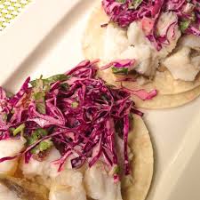Mix all the marinade ingredients together and toss the fish in it. Grilled Monkfish Tacos With Chipotle Slaw Rb And Mindy
