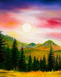 Sunrise painting sunset painting aesthetic painting sunset painting easy landscape paintings nature canvas painting landscape paintings acrylic create your very own sunset painitng with acrylics. Best Canvas Painting Collection Simple Canvas Painting Sunset