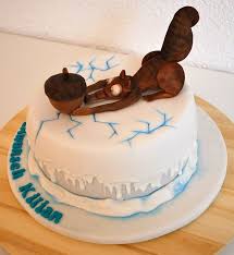 Ice Age Birthday Cake Scrat And The Nut Cake Cupcake Cakes Ice Age Cake
