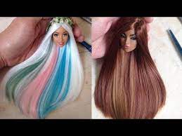 Youtube Barbie Hairstyle Doll Hair Doll Hair Repair