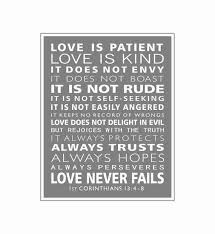 Love Is Patient Love Is Kind Art Print 1st Corinthians 13 Etsy Bible Quotes About Love Best Bible Quotes Wedding Bible Quotes