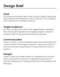 This Is My Design Brief For My Gunnar Optiks Ad Series Create Awareness Gunnar Optiks Design Goals