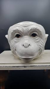 RARE Vintage Fitz & Floyd “Monkey Business” Large Porcelain Head Planter  1976