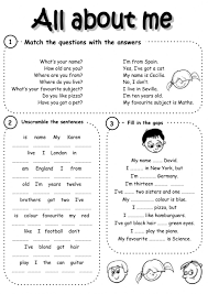 We did not find results for: All About Me Worksheet