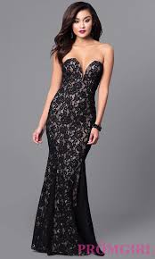 Long Prom Dress With Strapless Sweetheart Neckline Mermaid Dress Lace Black Gown Dress Lace Dress Long