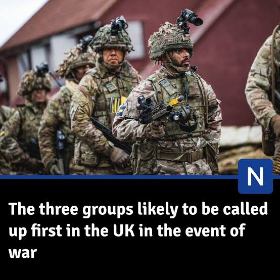 Experts shares who they believe would be called up first if the UK had to reintroduce conscription in the event of a major conflict - https://ebx.sh/ekAi8Z