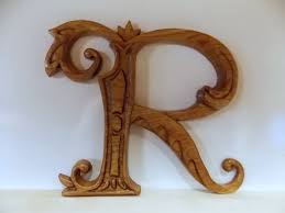 Letter R Wood Wall Art Wood Carving Wall Hanging Or Furniture Etsy Wood Wall Art Wood Wall Wood Carving